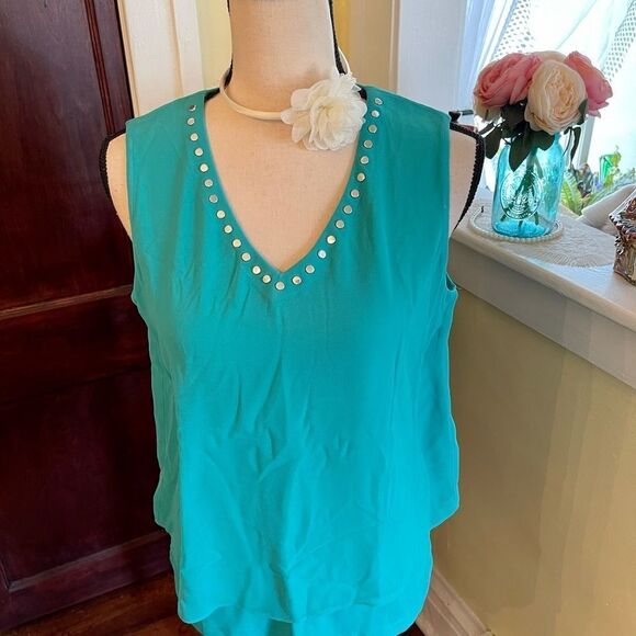 Karl Lagerfeld Sz S Layered Sheer Top - Picture 3 of 10